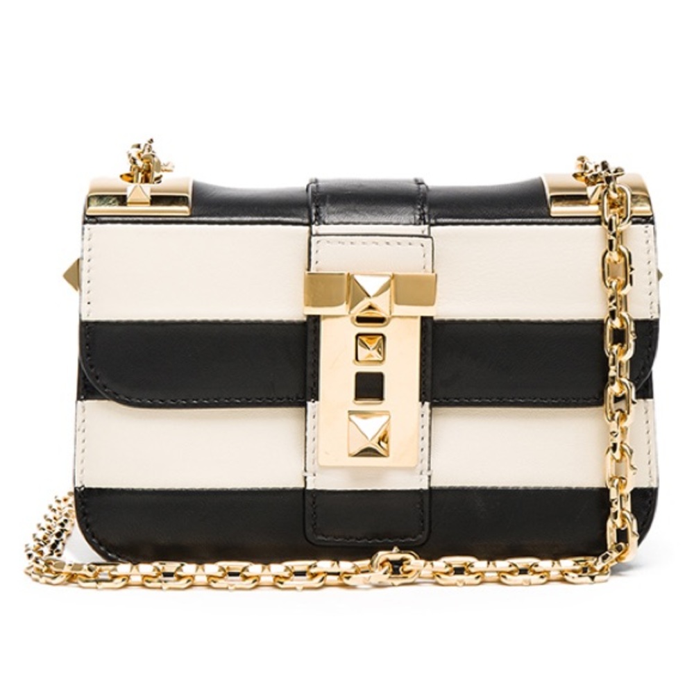 Valentino Garavani bicolor striped bag